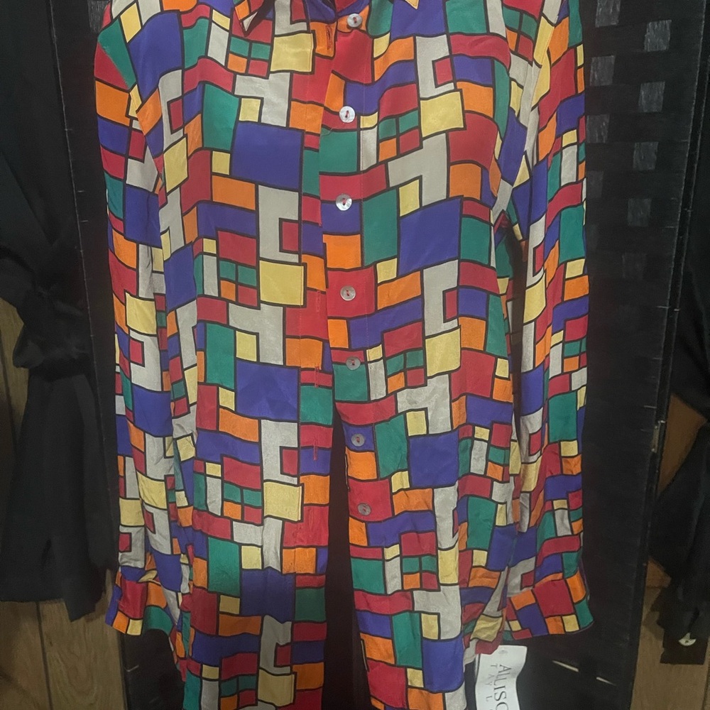 Allison Taylor Multicolor Geometric Shirt